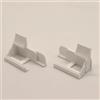 Fai X3 FaiX3.it - Kit piedini ganci per zanzariera avvolgibile verticale in luce. Con bordo, colore bianco