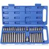 KXVXXV Set di 40 dadi multidenti 1/2, 3/8, set di punte a denti multipli, set di chiavi a bussola include torx, esagonali e spline | T20-T55 M5-M12 H4-H12