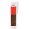 bricoleva.it Silicone Acrilico Colorato all'Acqua per Legno Senza Solventi per Sigillare o Stuccare Legno - Uso Interno - Sigillante Legno per Fori, Fessure e Crepe (Noce)