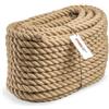 Seilwerk STANKE 15 m Corda di juta da 40 mm in fibra naturale intercciata