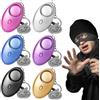 GOMETY 6 allarmi personali, 130 - 135 dB, allarme tascabile con luce LED, allarme autodifesa, portachiavi di sicurezza (viola + blu, argento, oro, nero, rosa)