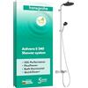 hansgrohe Activera S - Colonna doccia a risparmio idrico (EcoSmart) con miscelatore termostatico per vasca, Sistema doccia con rubinetto, soffione (240 mm), doccetta, tubo e asta, cromo, 28871000