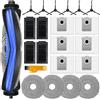 Homruich 21 Pezzi per Ecovacs Deebot T50 Pro Omni Gen2, T50 Pro Aspirapolvere | T50 Pro Omni Pezzo Ricambio, 1 Spazzola Principale, 4 Filtri, 4 Asciugamani, 6 Sacchetti di Polvere, 6 Spazzole Laterali