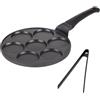 ROSMARINO Pancake Padella - Frittelle perfette ogni volta: 7 Mini forma americana Crepes Padella - Antiaderente, SoftTouch