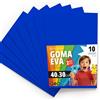 OFITURIA Fogli di Gomma Eva Colorata per Lavoretti Creativi, Fai-da-te, Progetti Scolastici, Scrapbooking, Decorazioni Artistiche e Biglietti 40x30cm (Blu, 10 pz)