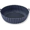 Fackelmann Stampo per Friggitrice ad Aria Rotondo in Silicone 19 cm, Teglia Contenitore Riutilizzabile Antiaderente |Fino a 230°C, con Manici per Forno a Microonde, Friggitrice ad Aria e Lavastoviglie