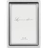 Lawrence Frames 510746 4x6 Metal Picture Frame Silver-Plate with Delicate Beading