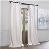 HPD Half Price Drapes PDCH-KBS2BO-84-FP - Tenda plissettata in finto dupioni oscurante, stile vintage, 1 pannello, 63 x 213 cm, bianco sporco