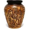Mate Green Tazza da tè in ceramica 300 ml ● Colore miele AZTEK yerba mate tazze da tè ● Tazza da tè in ceramica calebassa ● tradizionale motivo azteco ● Tazza in ceramica