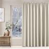 NICETOWN Tenda oscurante per soggiorno, larghezza 300 cm, per finestre di grandi dimensioni, 240 x 300 cm (altezza x larghezza), divisorio termico, protezione dal calore con nastro arricciato, beige