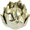 Flair Flower Portacandele Carciofo in ceramica per candela, candelabro, decorazione oro, per corona dell'Avvento, ghirlanda, decorazione da tavolo, coni, ninfea, loto, decorazione regalo