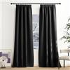 NICETOWN Tende nere, opache, opache, con nastro arricciato, termico, per soggiorno, 240 x 140 cm (altezza x larghezza)