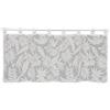 Gardinia Sehlbach Tenda bistrot con foglie in brunito, Bianco, 120 x 45 cm, Design elegante, Aspetto naturale, Traslucido, Montaggio semplice