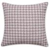 Gardinia Sehlbach Cuscino pied-de-poule, Rosa, 45 x 45 cm, Design elegante, Sfoderabile, Imbottitura inclusa, Materiale di alta qualità