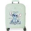 Disney Joumma Disney You Are Magical Valigia da cabina verde, 40 x 55 x 20 cm, rigida 3,22 kg, chiusura TSA integrata ABS 3,22 kg 37 L bagaglio a mano