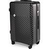 Compactor COSMOS Trolley Salvaspazio XL Nero con Borsa a Compressione e Bilancia Manuale Inclusa