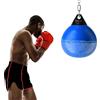 FANTASK Sacco d'acqua pesante Ø 45 cm, sacco da boxe, 50 kg/80 kg, sacca da allenamento Aqua con catena in metallo regolabile, fibbie di sicurezza e tubo dell'acqua, per adulti e bambini (blu)