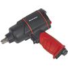 Sealey Chiave a percussione pneumatica composita 1/2 Sq Drive Twin Hammer - GSA6006, rosso