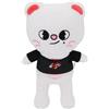Hshenjhu Peluche Piccolo, 25 cm Peluche Mignonne Gatto Decorazioni, Morbido Peluche da Portare Sempre, Regalo Originale e Divertente Peluche per Bambini Ragazza Ragazzo Adulti, Bianco