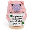 Vulfire Maialino Fortunato Regalo fatto a mano Originale e Divertente per lui Idea Simpatica per lei Portafortuna Famiglia, Amici, Colleghi Compleanno Natale Uomo Donna (Maialino Portafortuna)