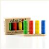 Dida - Abaco Verticale in Legno a 4 Posizioni | Strumento Didattico per Scuola Primaria | Metodo Montessori | Logica, Calcolo e Dimostrazione del Cambio | 3+ Anni | Legno Naturale, Dischi Colorati