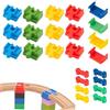 Lyivisk Ferrovia in legno, adattatore per ferrovia in legno, 24 pezzi, connettori per ferrovia in plastica, accessori per bambini di età compresa tra 3 e 7