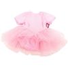 Götz 3402471 Abbigliamento bambola bebè Tenuta da danza classica misura S - tutù per le ballerine più piccine - tutù rosa per bambole bebè alte 30-33 cm