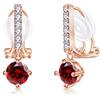 PHNIBIRD Orecchie Donna in Argento Sterling 925 con Zirconia Per Pietra Portafortuna Orecchini con Clip di Regalo Per Matrimonio Regalo Donna Mamma Fidanzata