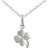 Serebra Jewelry Ciondolo a forma di quadrifoglio portafortuna in argento Sterling 925