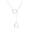 Silver Mountain Collana Donne Argento Sterling Staffa Ferro di Cavallo Ciondolo Collana per le Donne Ragazze