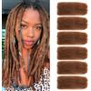 TOOPBIUTI Afro Kinky Bulk Hair 16 Inch Spring Twist Braiding Hair Bulk Locs Dreadlock Extensions Afro Kinky Curly Crochet Braid Hair (30#, 16inch-6pc)
