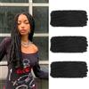 TOOPBIUTI Afro Kinky Bulk Hair 16 Inch Spring Twist Braiding Hair Bulk Locs Dreadlock Extensions Afro Kinky Curly Crochet Braid Hair (1B, 16inch-3pc)