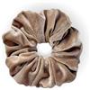 Leirinik Velvet Scrunchie marrone confezione da 1 - 14 cm - elastico per capelli di alta qualità in 100% poliestere - effetto velluto per donne e ragazze - tutti i tipi di capelli - delicato sui