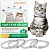 VFjVlVdG Collare Antiparassitario per Gatti, Collare Antipulci Gatto - 24 Mesi di Protezione Effettiva (4 Pezzi) (Grigio, 4 Pezzi)