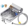 MasXirch Abbeveratoio Automatico per Cani, Ciotola D'acqua in Acciaio Inox con Tappo di Scarico per Animali Domestici, Abbeveratoio per Cani a Riempimento Automatico per Grandi, Gatti, Polli, Bestiame (3L)