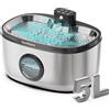 Dwarfuarm Fontanella per Gatti Senza Fili a Batteria con Sensore di Movimento 5L Distributore Silenzioso Abbeveratoio con Vassoio in Acciaio Fontana D'acqua Cani con Pila 4000mAh Ricaricabile (INOX, 500ml)