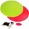 pclapora 2 Pezzi Frisbee per Cani, 18cm Frisbee Giocattolo, Addestramento Facile da Trasportare Disc Dog, Dischi Volanti Giocattolo per Cani per Cane Giochi Outdoor, Dog Formazione Fetch Toy
