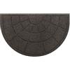 Olivo Tappeti OLIVO.shop Zerbino Ingresso Esterno Mezzaluna 40x65 cm, Tappeto Mezzaluna Esterno, Tappeto Asciugapassi, Lavabile, QUICK ML (GRIGIO SCURO, 40x65 cm, ARCHI)