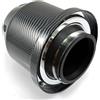 Krtopo Filtro per auto, 76 mm, flusso elevato, aria fredda, presa d'aria motore, filtro di ricambio, coni di rete sportiva