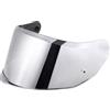 JQF Gear Visiera Casco Moto per FF808,Protezione per Il Vento del Motociclo,Casco Parabrezza Moto Visiera a Lente Integrale per Stream II,Visiera Lente Per Casco (Argento)