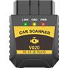 Alchiauto OBD2 Scanner Bluetooth diagnostic Car Engine Auto scan Clear Code Reader APP Diagnostic Tool Reset for iPhone & Android
