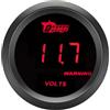 ETOPARS Universale Auto Tensione Manometro 2 Pollici 52mm Voltmetro Misuratore Digitale Volt Indicatore Calibro Rosso Luce Tester Volt Strumenti Lente Tinta Fumo