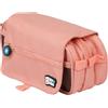 Grafoplás | Astuccio scolastico con tre scomparti con bavaglia| corallo| Bits&Bobs| Colori vivaci | 23 x 10 x 10 cm | Include orario e zona identificativa