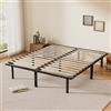TEENO Rete Letto 140x190 a Doghe, Struttura con 9 Gambe e 2x14 File di Doghe, Alto Sotto Letto 32 cm per Ampio Spazio di Archiviazione, Adatta a Tutti i Tipi di Materassi, Stile Moderno