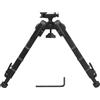 Jsleid Bipiede Tattico Portatile Leggero, V9 Bipiede, Bipiede Picatinny Mount, da 6,69 A 8,26 Pollici, Bipiede per Fucile Regolabile,Bipiede Inclinabile a Sgancio Rapido, per la Caccia (Nero, Regolare)