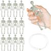 Jangostor 12 Pezzi Figurine di Mini Scheletro - Scheletri di plastica di Halloween da 15 cm con Filo di Pesce per Haunted House Halloween Decorazione Spooky Party Decorazione