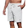 YAOHUOLE Pantaloncini da uomo in lino Bermuda in lino di grandi dimensioni, pantaloncini e bermuda da da uomo, bianco, 3XL