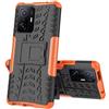 Max Power Digital Custodia per Xiaomi Mi 11T/Mi 11T Pro con Supporto Bumper Case Cover Armor Rigida Resistente Doppio Strato Protettiva Ibrida Agli Urti (Xiaomi Mi 11T/Mi 11T Pro, Arancione)