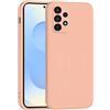 Mixroom - Cover Custodia Case per Samsung Galaxy A52 4G / 5G / A52S 5G Protezione Fotocamera in Silicone TPU Morbido Opaco Bordi Piatti Colore Rosa