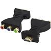 zdyCGTime 2 adattatori audio e video HDMI RCA, segnale digitale splitter a 3 vie 1080P convertitore di interfaccia adattatore audio da HDMI AV a 3 RCA, adatto per PC, HDTV, DVD, proiettore, ecc.